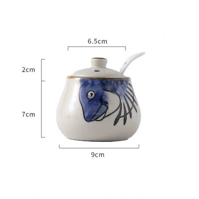 Japonská keramická fľaša na korenie, nádoba na korenie pre domácnosť, soľnička a korenička, nádoba na ocot, cukornička, hrniec na chilli, nástroj na varenie