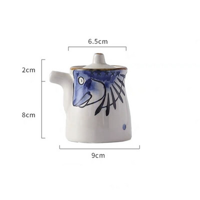Japonská keramická fľaša na korenie, nádoba na korenie pre domácnosť, soľnička a korenička, nádoba na ocot, cukornička, hrniec na chilli, nástroj na varenie