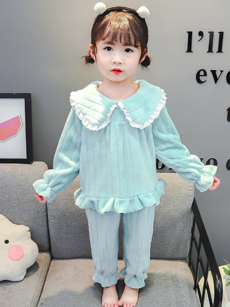 Dječja plišana pidžama iz dva dijela - plava i roza