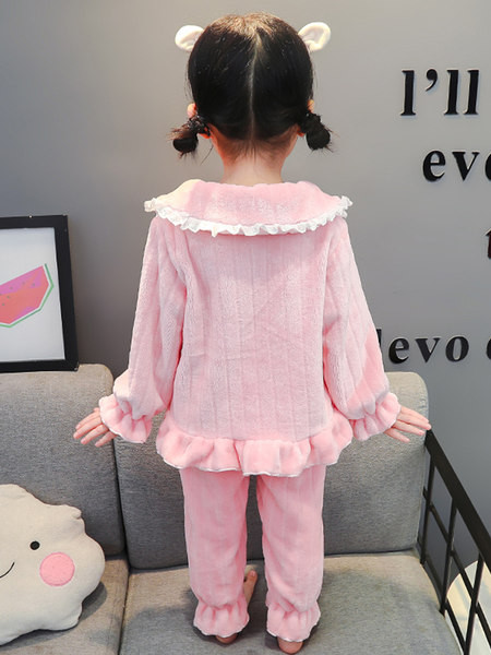 Dječja plišana pidžama iz dva dijela - plava i roza