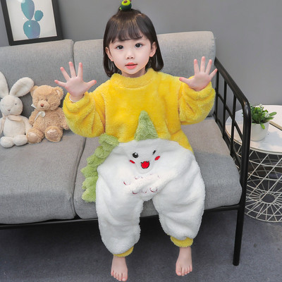 Plyšový overal s dlhým rukávom a aplikáciou pre dievčatá