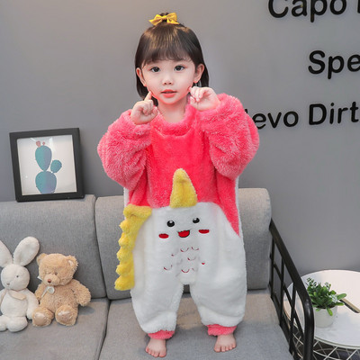 Plyšový overal s dlhým rukávom a aplikáciou pre dievčatá