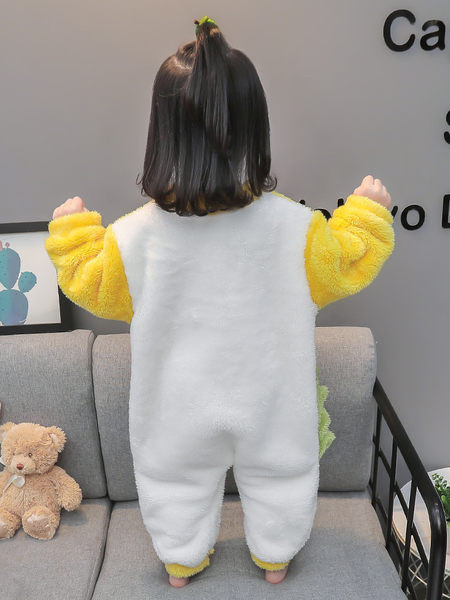 Plyšový overal s dlhým rukávom a aplikáciou pre dievčatá