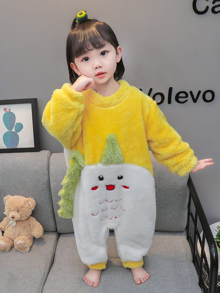 Plyšový overal s dlhým rukávom a aplikáciou pre dievčatá