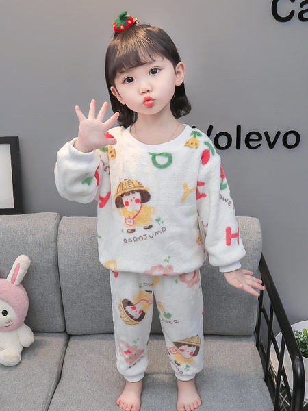 Nadýchané pyžamo pre dievčatá - dvojdielne