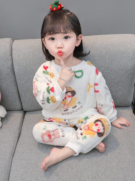 Nadýchané pyžamo pre dievčatá - dvojdielne