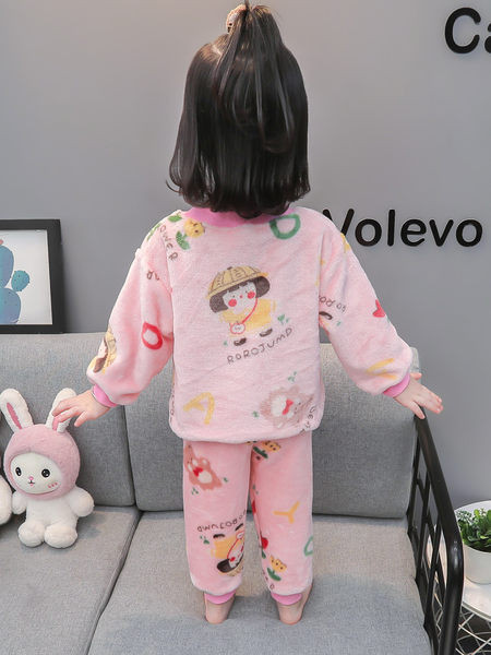 Nadýchané pyžamo pre dievčatá - dvojdielne