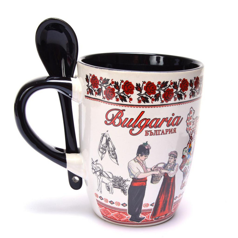 Чаша Ahelos, България, Керамична, За чай, Многоцветна