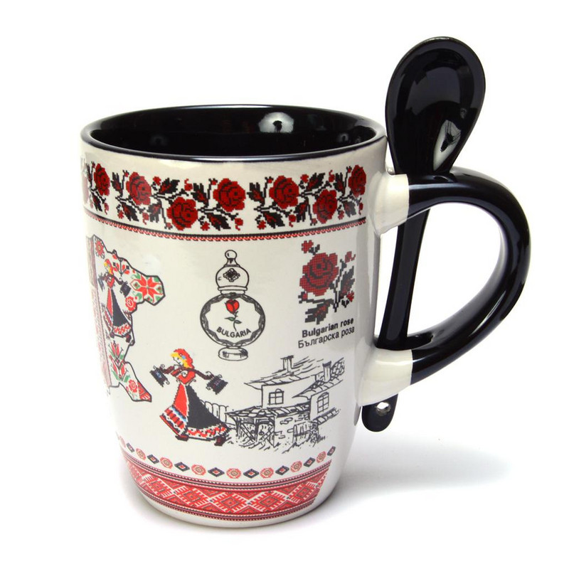 Чаша Ahelos, България, Керамична, За чай, Многоцветна