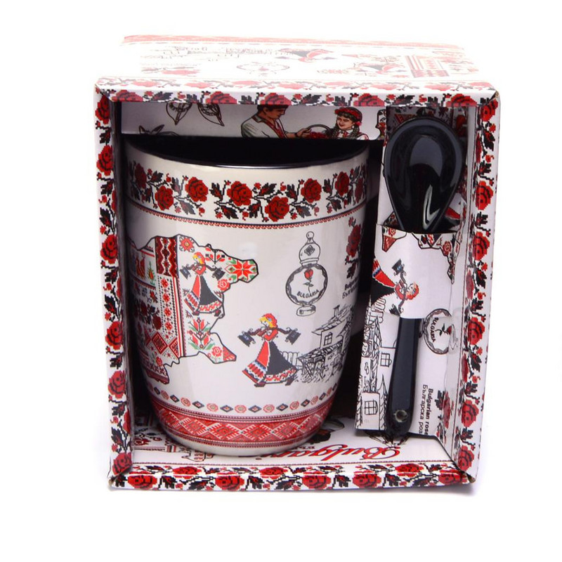 Чаша Ahelos, България, Керамична, За чай, Многоцветна