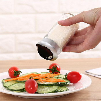 10 τμχ/8 τεμ./1 τεμ. Διαφανές γυάλινο gadgets κουζίνας Spice Pepper Shaker Βάζο μπαχαρικών Περιστρεφόμενο κάλυμμα Μπουκάλι ζάχαρης Μπουκάλι ζάχαρης