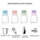 Priehľadná fľaša na korenie, soľ a korenie s viečkom, kuchynská nádoba na korenie odolná voči vlhkosti