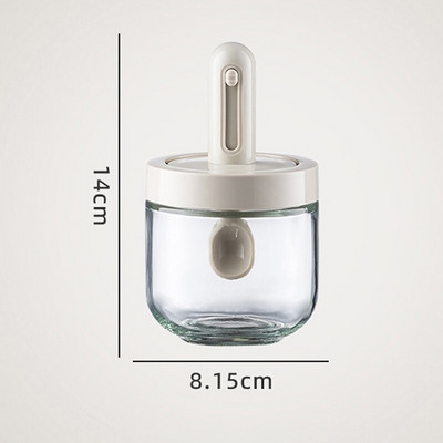 1ks viacúčelová korenie nádoba s teleskopickou lyžicou fľaša na korenie kuchynské potreby dávkovač gadgety