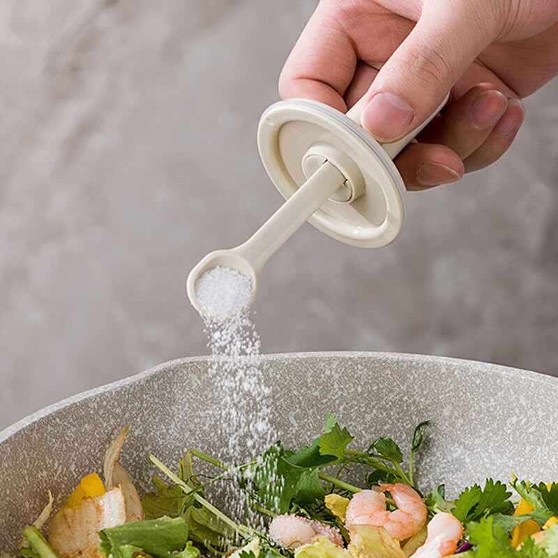 1ks viacúčelová korenie nádoba s teleskopickou lyžicou fľaša na korenie kuchynské potreby dávkovač gadgety