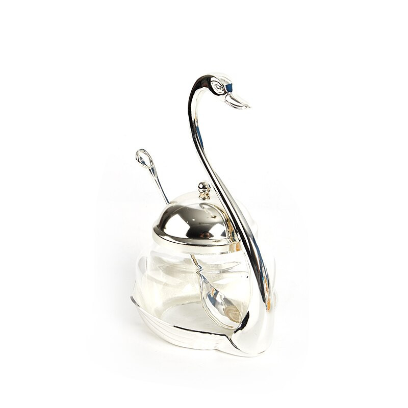 2022 Nová zliatinová korenie nádoba na korenie sklenená nádoba na soľ, cukor, korenie a kávu úložný organizér na korenie nádoba na korenie