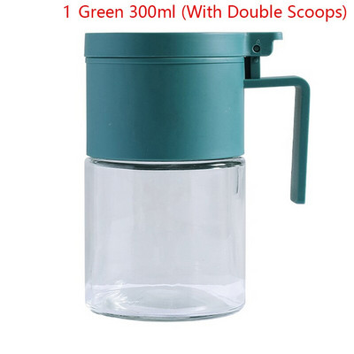 Konyhai üvegfűszeres edény tetővel Kanál Só Cukor adagoló Fűszerpaprika shaker Fűszerüveg Fűszeres üveg Tartály