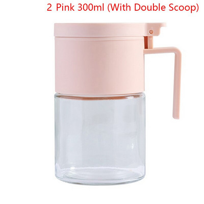 Konyhai üvegfűszeres edény tetővel Kanál Só Cukor adagoló Fűszerpaprika shaker Fűszerüveg Fűszeres üveg Tartály