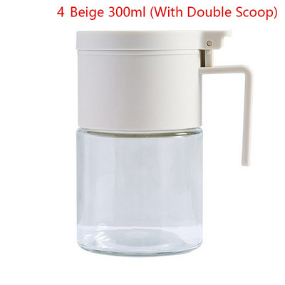 Konyhai üvegfűszeres edény tetővel Kanál Só Cukor adagoló Fűszerpaprika shaker Fűszerüveg Fűszeres üveg Tartály