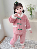 Detské plyšové pyžamo pre dievčatá