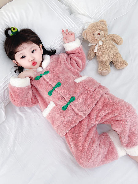 Detské plyšové pyžamo pre dievčatá