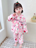 Dječja dvodijelna pidžama za djevojčice - pogodna za zimu