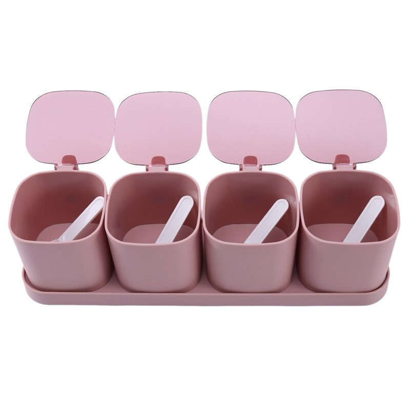 4 mriežkové korenie, organizér na korenie, soľ, korenie, kuchynský karaflík, fľaša na korenie, nádoba s lyžičkami