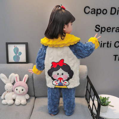 Zimné pyžamo pre dievčatá s aplikáciou