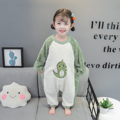 Jesenný/zimný overal pre dievčatá s vyšívanou aplikáciou