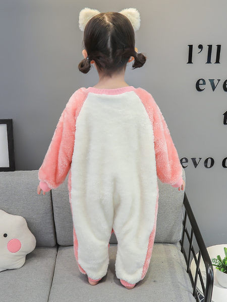 Jesenný/zimný overal pre dievčatá s vyšívanou aplikáciou