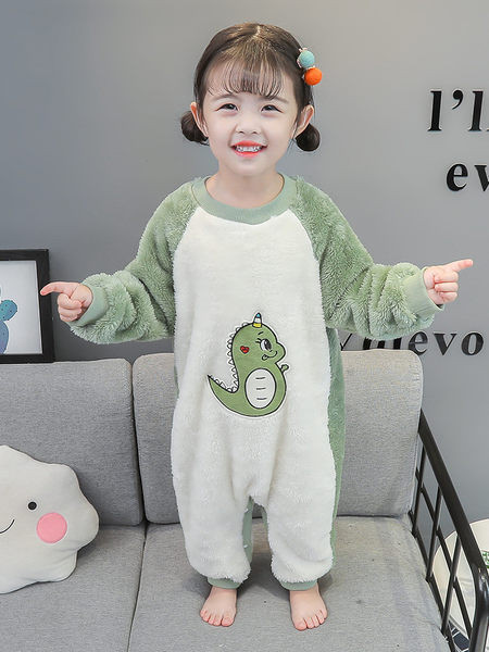 Jesenný/zimný overal pre dievčatá s vyšívanou aplikáciou