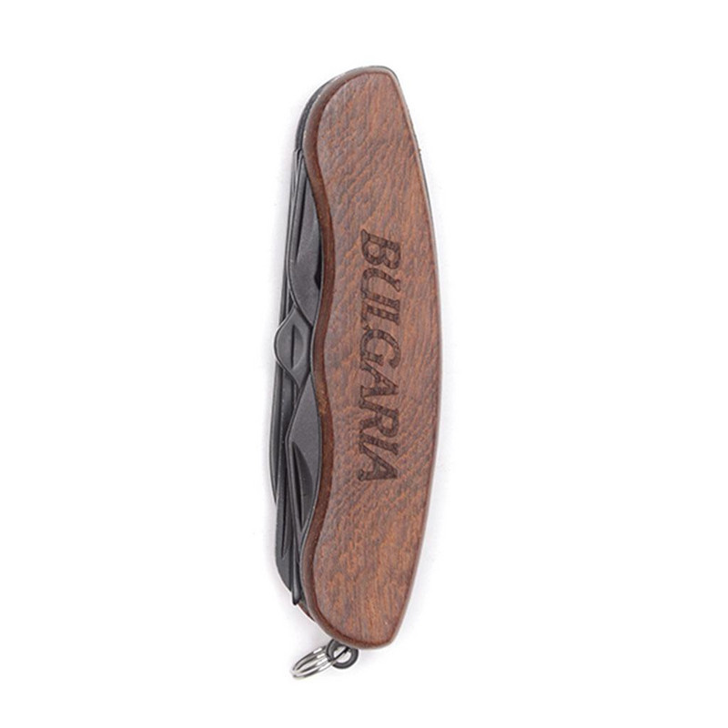 Нож Ahelos, България, Многофункционален, 5 елемента, Дърво/Метал