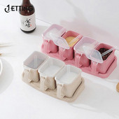 1 sada nádob na korenie so soľou a korením s lyžicou, úložný box na korenie, sada fliaš na korenie, kuchynské príslušenstvo