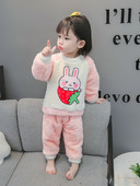 Dvodijelna plišana pidžama za djevojčice