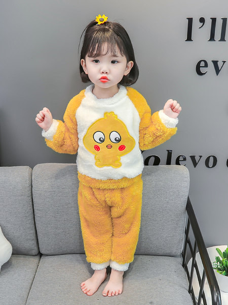 Dvodijelna plišana pidžama za djevojčice