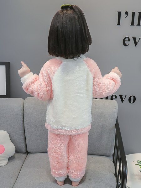 Dvodijelna plišana pidžama za djevojčice