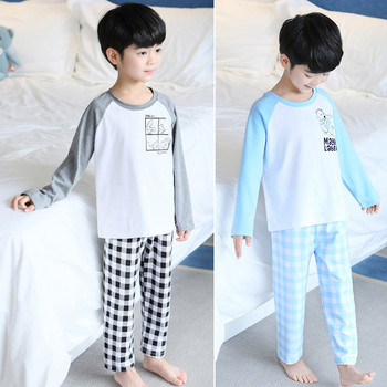 Детска пижама за момчета с апликация и надпис