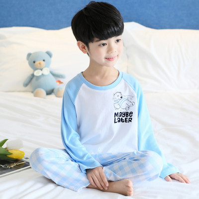 Detské pyžamo pre chlapcov s aplikáciou a nápisom