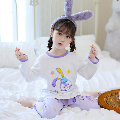 Ležerna dvodijelna pidžama na kopčanje za djevojčice