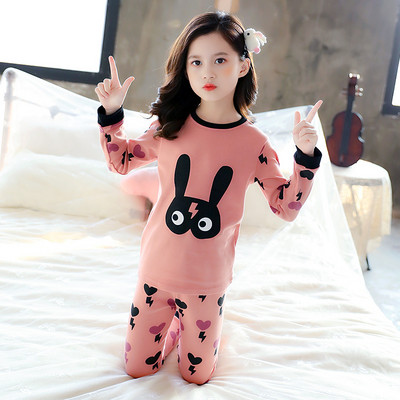 Pamučna proljetno-jesenska pidžama za djevojčice - više boja