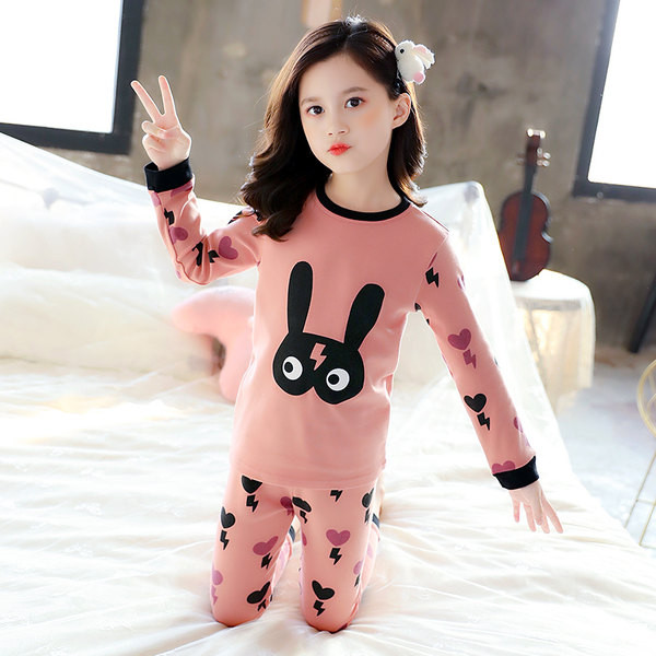 Pamučna proljetno-jesenska pidžama za djevojčice - više boja