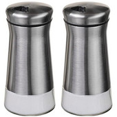 Soľnička a korenička - Dávkovač korenia s nastaviteľnými otvormi - nehrdzavejúca oceľ a sklo - sada 4 fliaš