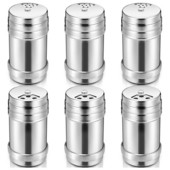 Akcia! 6 ks nerezovej ocele soľ a korenie s otočným viečkom cukor korenie dochucovadlá, korenie dochucovadlo, korenie dochucovadlo, kuchyňa