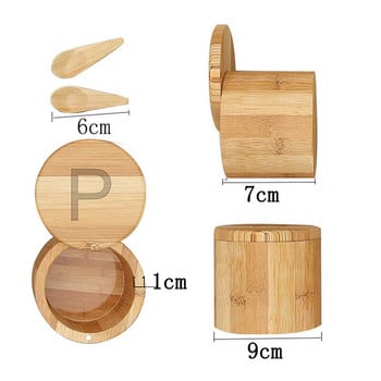 Κελάρι Hot-Bamboo Salt and Pepper, Body Body, Spivers Kaps - 2 Boxes with Spoons - Graved with S and P