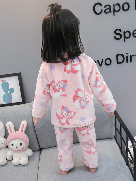 Detské plyšové pyžamo pre dievčatá - dvojdielne