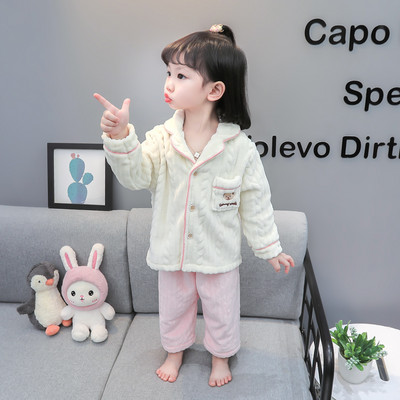 Zimné detské pyžamo pre dievčatá - dvojdielne