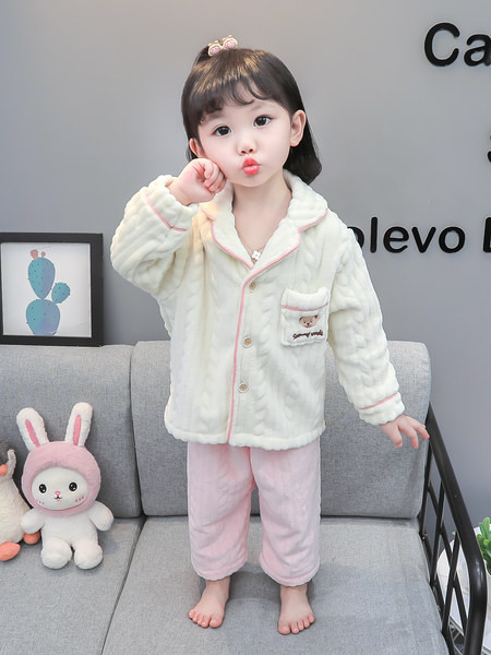 Zimné detské pyžamo pre dievčatá - dvojdielne