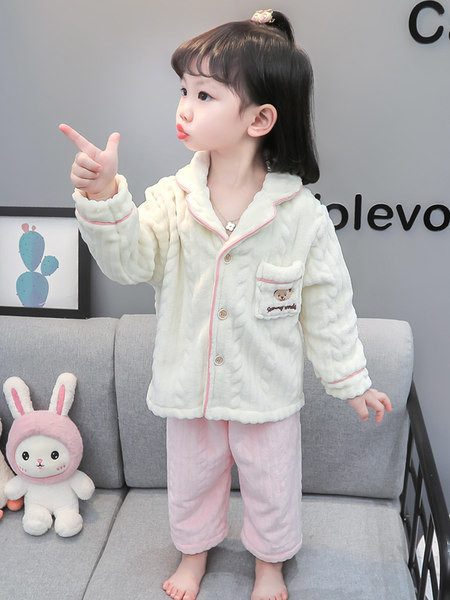 Zimné detské pyžamo pre dievčatá - dvojdielne