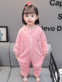 Detské pyžamo pre dievčatá s výšivkou a zipsom