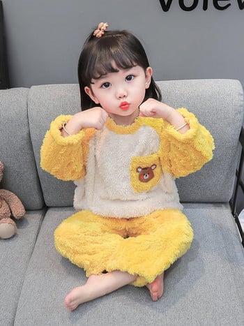 Нов модел детска пижама за момичета - с бродерия