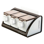 Stojan na soľ bez vŕtania, úložný box na korenie do domácnosti, nástenná závesná nádoba na korenie